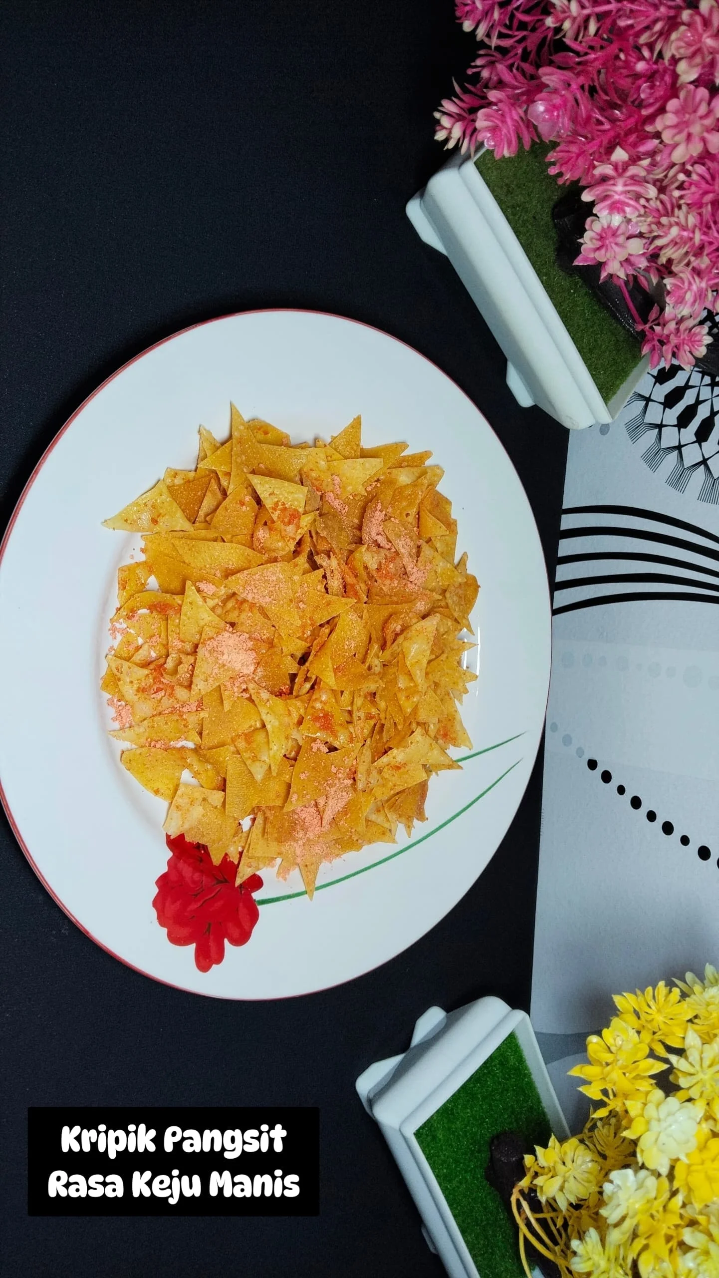 Keripik Pangsit Keju Manis